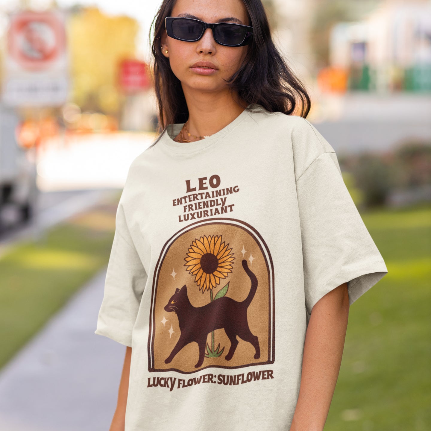 Leo Cat Astrology Tee