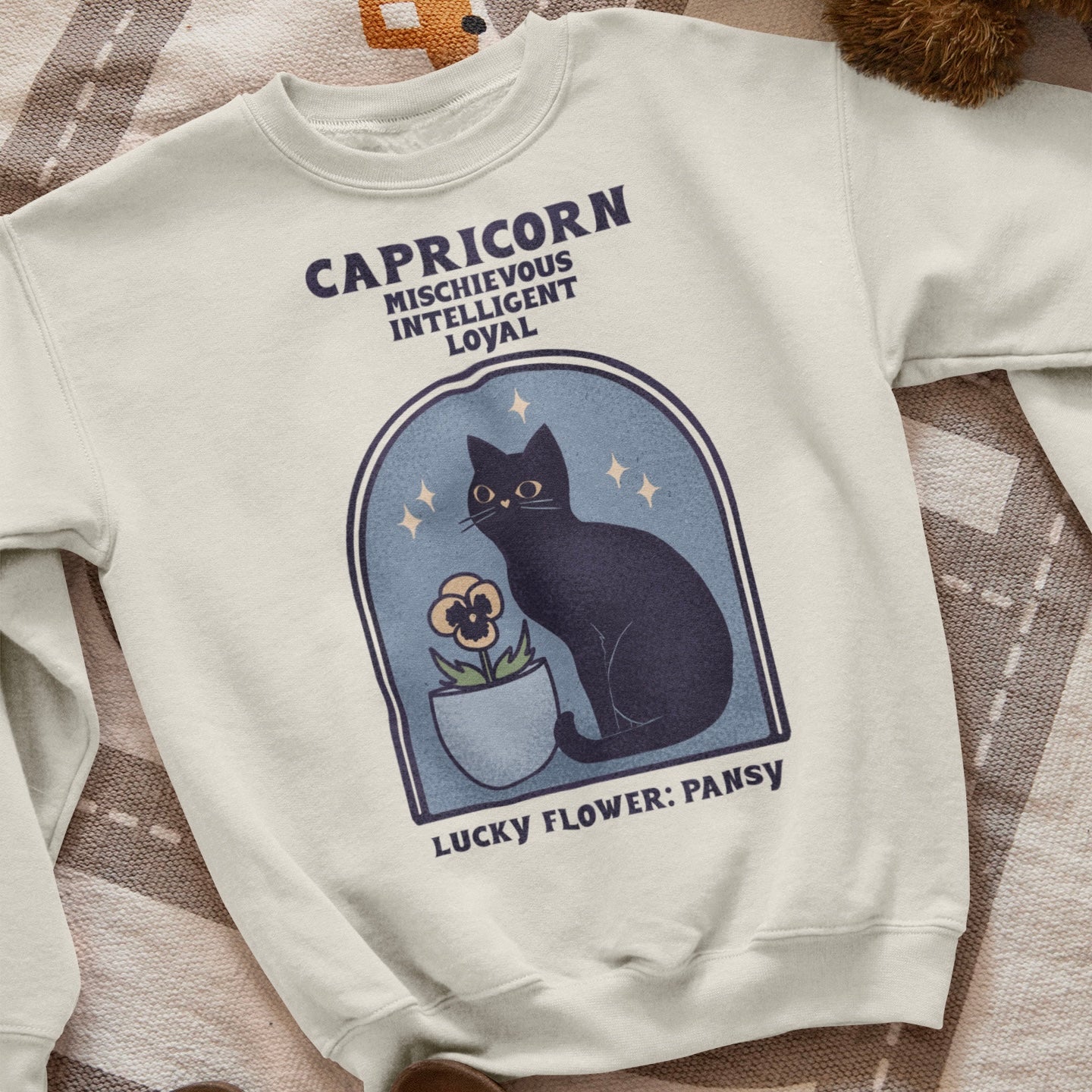 Capricorn Cat Astrology Crewneck