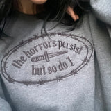 The Horrors Embroidered Crewneck Sweatshirt