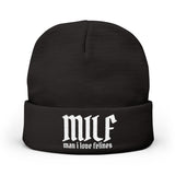 Man I Love Felines MILF Knit Beanie