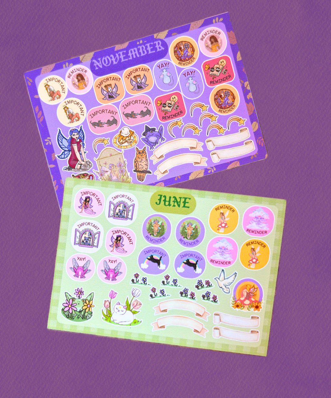 2026 Monthly Sticker Set (Bundle with our Calendar & Save!)